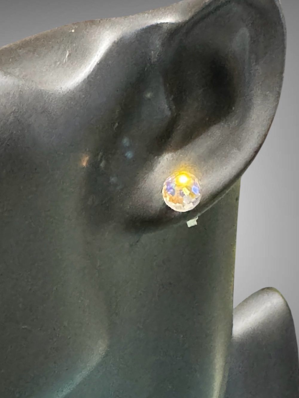 SWAROVSKI AND STERLING STUD EARRINGS - Picture 6 of 9
